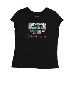Jeep® Wander Free - Jet Black Short Sleeve Pima T-Shirt