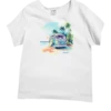 Volkswagen Watercolor Bus - White Short Sleeve Scoop Neck T-Shirt