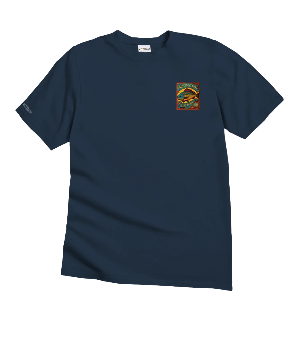 Hookers Bait Shop - Navy Short Sleeve Crewneck T-Shirt 4 Hookers Bait Shop - Navy Short Sleeve Crewneck T-Shirt - Image 4