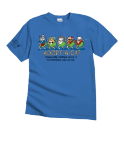 Hawaiian Humane Society Meow Halau - Blue Hawaii Dyed Short Sleeve Crewneck T-Shirt