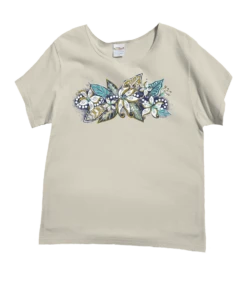 Stranded Mokihana - Coconut Dyed Short Sleeve Scoop Neck T-Shirt