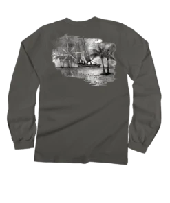 Sail Away - Crater Dyed® Long Sleeve Crewneck T-Shirt