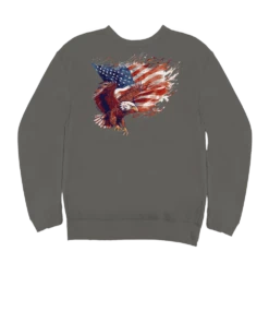 Freedom Eagle Flight - Crater Dyed® Long Sleeve Sweatshirt