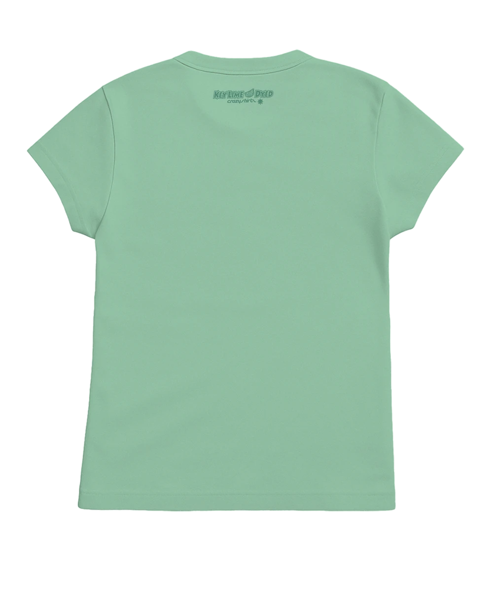 Henna Bloom - Key Lime Dyed Short Sleeve Crewneck T-Shirt 4 Henna Bloom - Key Lime Dyed Short Sleeve Crewneck T-Shirt - Image 4