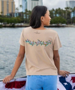 Watercolor Honu - Kona Coffee Dyed Short Sleeve Scoop Neck T-Shirt -Crazy Shirts Sale Store 2017607 1A