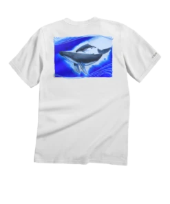 Wyland® Humpbacks - White Short Sleeve Crewneck T-Shirt