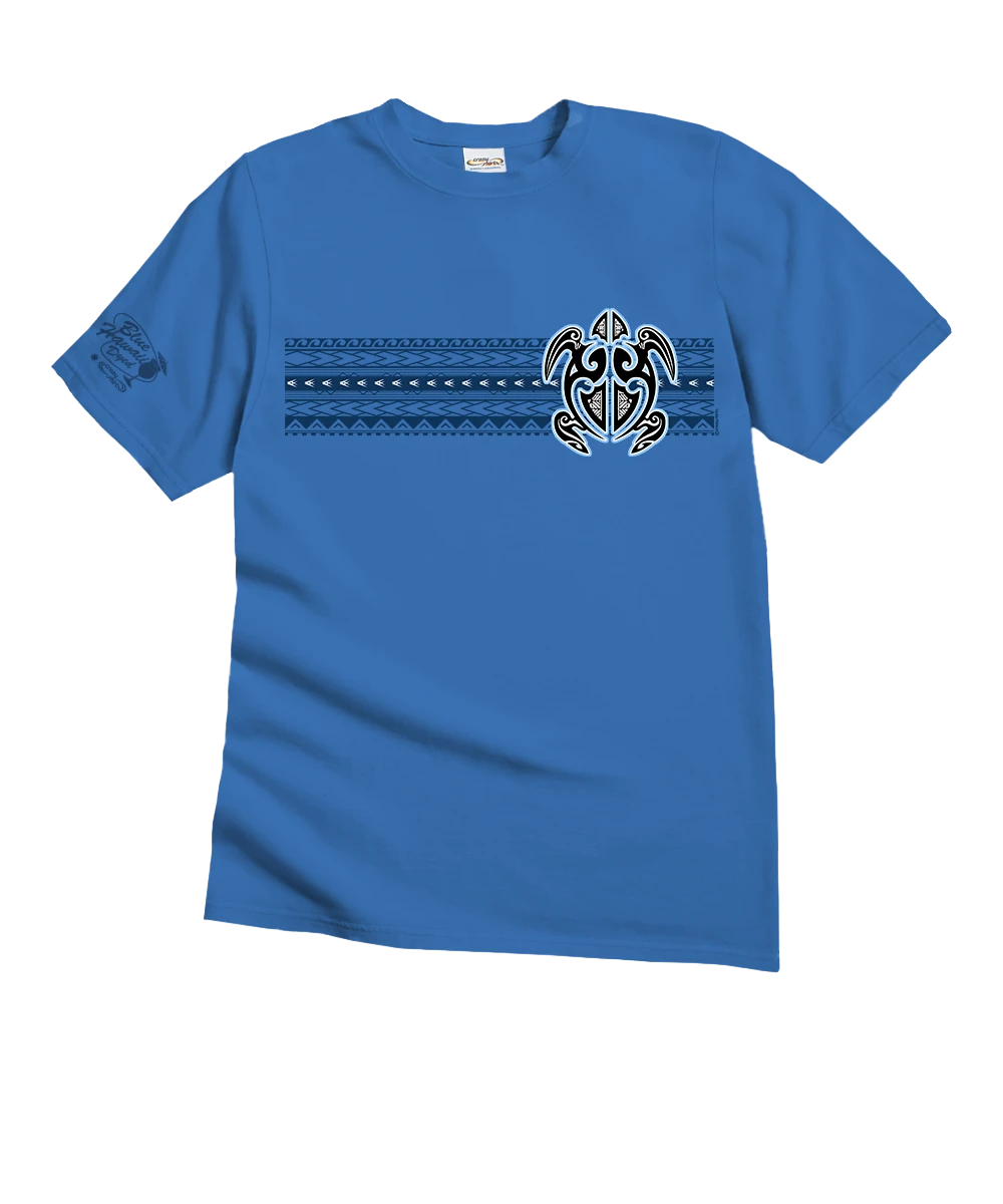 Ehukai Band - Blue Hawaii Dyed Short Sleeve Crewneck T-Shirt 1 Ehukai Band - Blue Hawaii Dyed Short Sleeve Crewneck T-Shirt