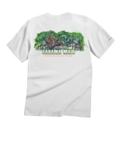 Lahaina Banyan - White Short Sleeve Crewneck T-Shirt