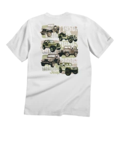 Jeep® Wrangler Evolution - White Short Sleeve Crewneck T-Shirt