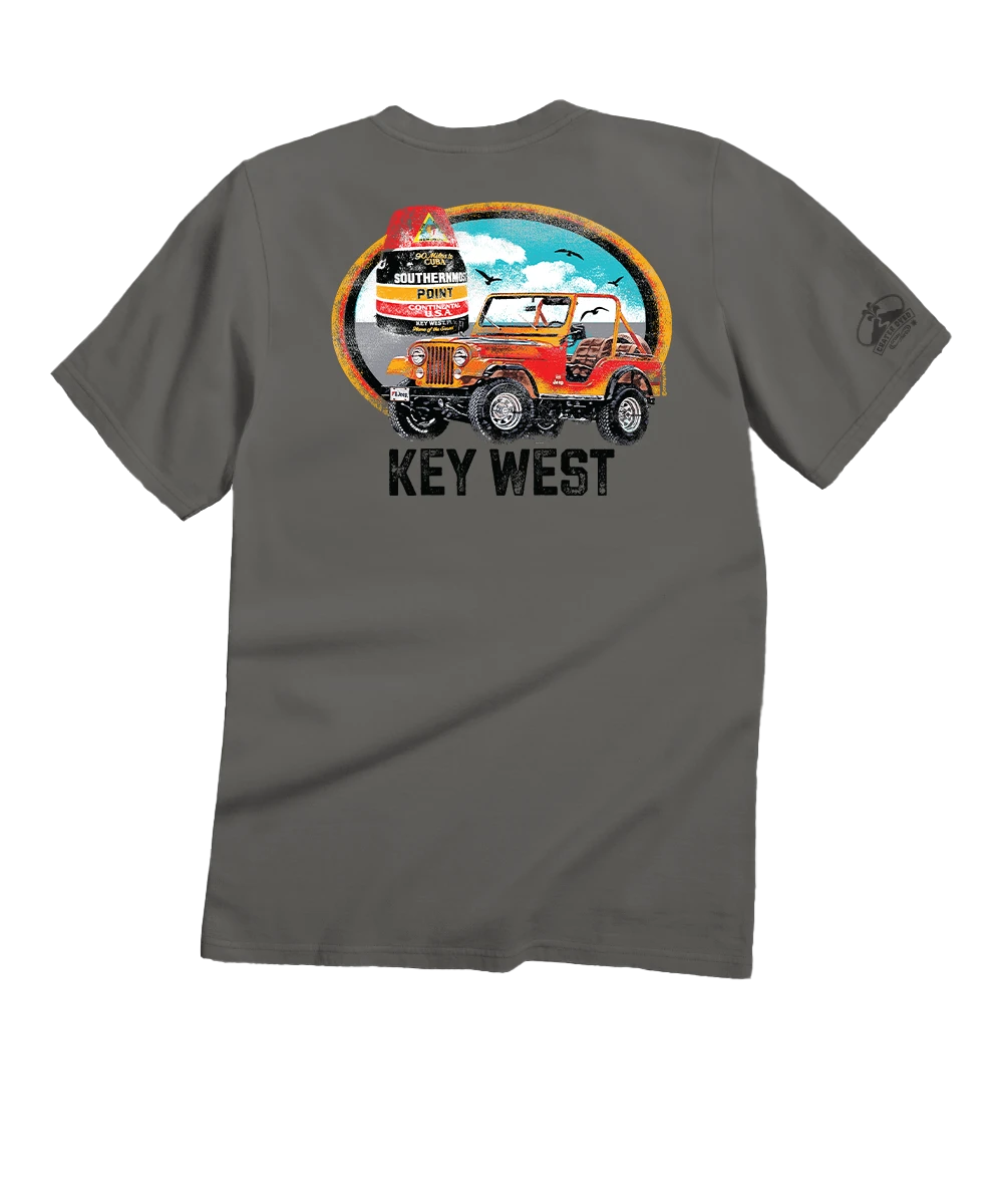 Jeep® Buoy Scenic - Crater Dyed® Short Sleeve Crewneck T-Shirt 1 Jeep® Buoy Scenic - Crater Dyed® Short Sleeve Crewneck T-Shirt