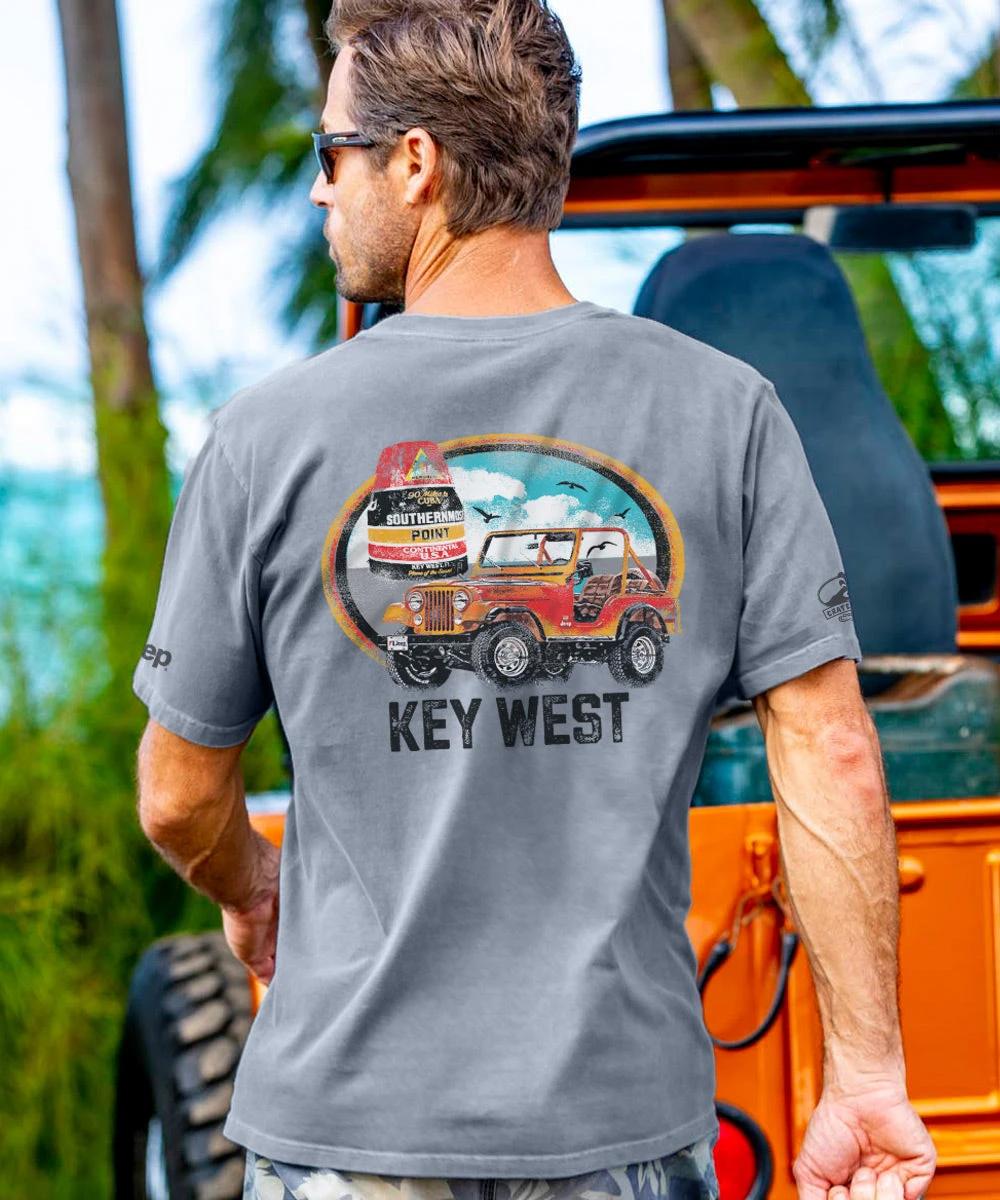 Jeep® Buoy Scenic - Crater Dyed® Short Sleeve Crewneck T-Shirt 2 Jeep® Buoy Scenic - Crater Dyed® Short Sleeve Crewneck T-Shirt - Image 2