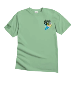 Grateful Dead Pool Party - Key Lime Dyed Short Sleeve Crewneck T-Shirt -Crazy Shirts Sale Store 2017902 1A