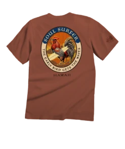 Soul Surfer Rooster - Chile Dyed Short Sleeve Crewneck T-Shirt