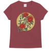 Year Of The Snake Floral 2025 - Paradise Red Dyed Short Sleeve Crewneck T-Shirt