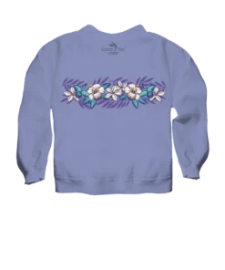 Tropical Florals - Lavender Dyed Long Sleeve Lightweight Pullover 7 Tropical Florals - Lavender Dyed Long Sleeve Lightweight Pullover -Crazy Shirts Sale Store 2018048 1A