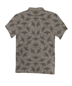 Manta Current - Tan Short Sleeve Hawaiian Polo Shirt -Crazy Shirts Sale Store 2018090 2A