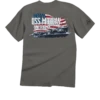 USS Midway Flag - Crater Dyed® Short Sleeve Crewneck T-Shirt