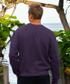 Las Vegas Sign - Blackberry Dyed Long Sleeve Sweatshirt -Crazy Shirts Sale Store 2018093 1A