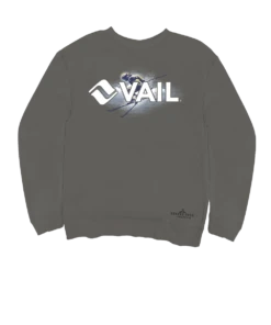 Vail Resort Skier - Crater Dyed® Long Sleeve Sweatshirt