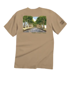 Tunnel Of Trees - Kona Coffee Dyed Short Sleeve Crewneck T-Shirt