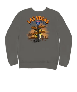 Las Vegas Signs - Crater Dyed® Long Sleeve Sweatshirt