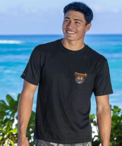 Grateful Dead Volcano - Jet Black Short Sleeve Pima T-Shirt -Crazy Shirts Sale Store 2018140 1A