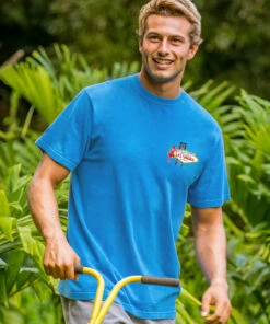 Grateful Dead Vegas - Blue Hawaii Dyed Short Sleeve Crewneck T-Shirt -Crazy Shirts Sale Store 2018152 1A