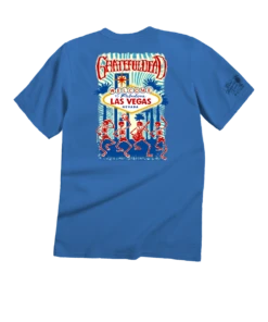 Grateful Dead Vegas - Blue Hawaii Dyed Short Sleeve Crewneck T-Shirt