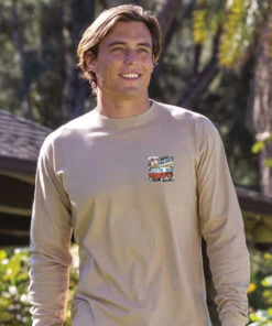 Volkswagen Van Lahaina - Kona Coffee Dyed Long Sleeve Crewneck T-Shirt 6 Volkswagen Van Lahaina - Kona Coffee Dyed Long Sleeve Crewneck T-Shirt -Crazy Shirts Sale Store 2018167 1A