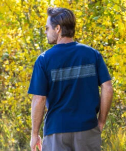 Turtle Tribal Band - Navy Short Sleeve Crewneck T-Shirt -Crazy Shirts Sale Store 2018179 1A