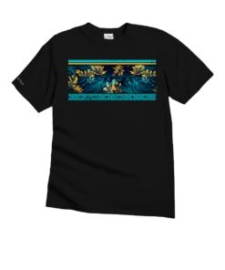 Twilight In Paradise - Black Short Sleeve Crewneck T-Shirt