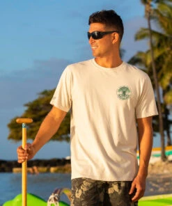 Banyan Tree - Coconut Dyed Short Sleeve Crewneck T-Shirt -Crazy Shirts Sale Store 2018209 1A