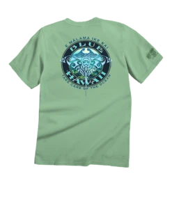 Blue Hawaii Dive - Key Lime Dyed Short Sleeve Crewneck T-Shirt