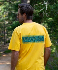 Tribal Mano Honu Band - Pineapple Dyed Short Sleeve Crewneck T-Shirt -Crazy Shirts Sale Store 2018219 1A