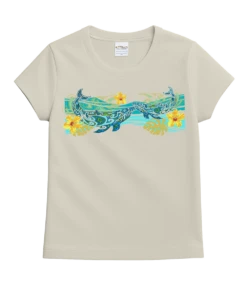 Tribal Kohola Band - Coconut Dyed Short Sleeve Crewneck T-Shirt