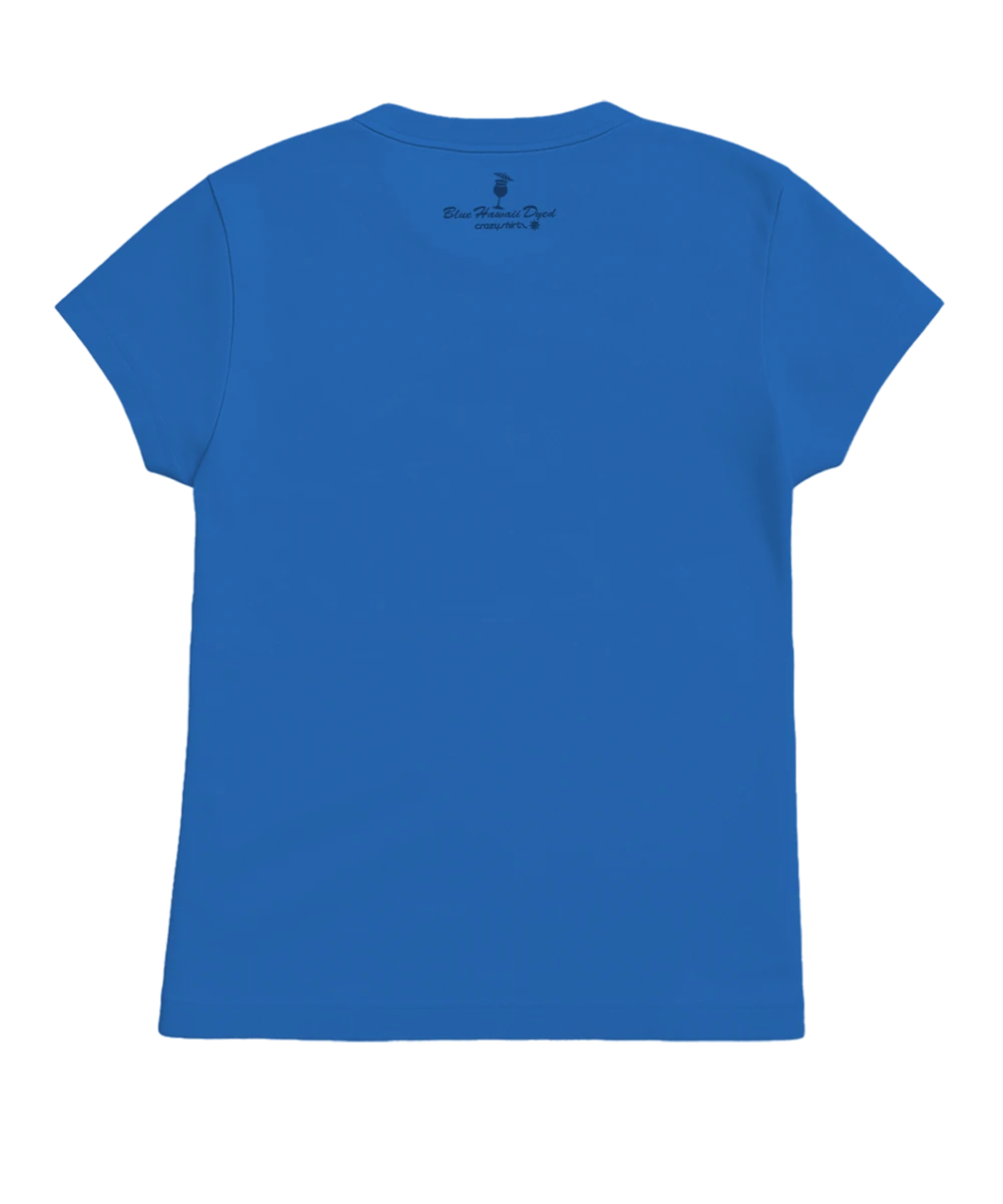 Waikiki Rainbow - Blue Hawaii Dyed Short Sleeve Crewneck T-Shirt 4 Waikiki Rainbow - Blue Hawaii Dyed Short Sleeve Crewneck T-Shirt - Image 4
