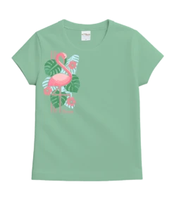 Mod Flamingo - Key Lime Dyed Short Sleeve Crewneck T-Shirt