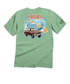Jeep® Hawaiian Islands - Key Lime Dyed Short Sleeve Crewneck T-Shirt