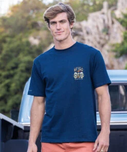 Dad Bod - Navy Short Sleeve Crewneck T-Shirt -Crazy Shirts Sale Store 2018328 1A