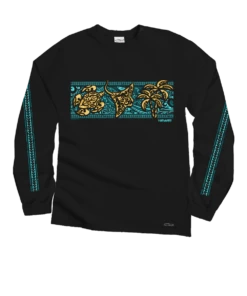 Tribal Icon Band - Black Long Sleeve Crewneck T-Shirt