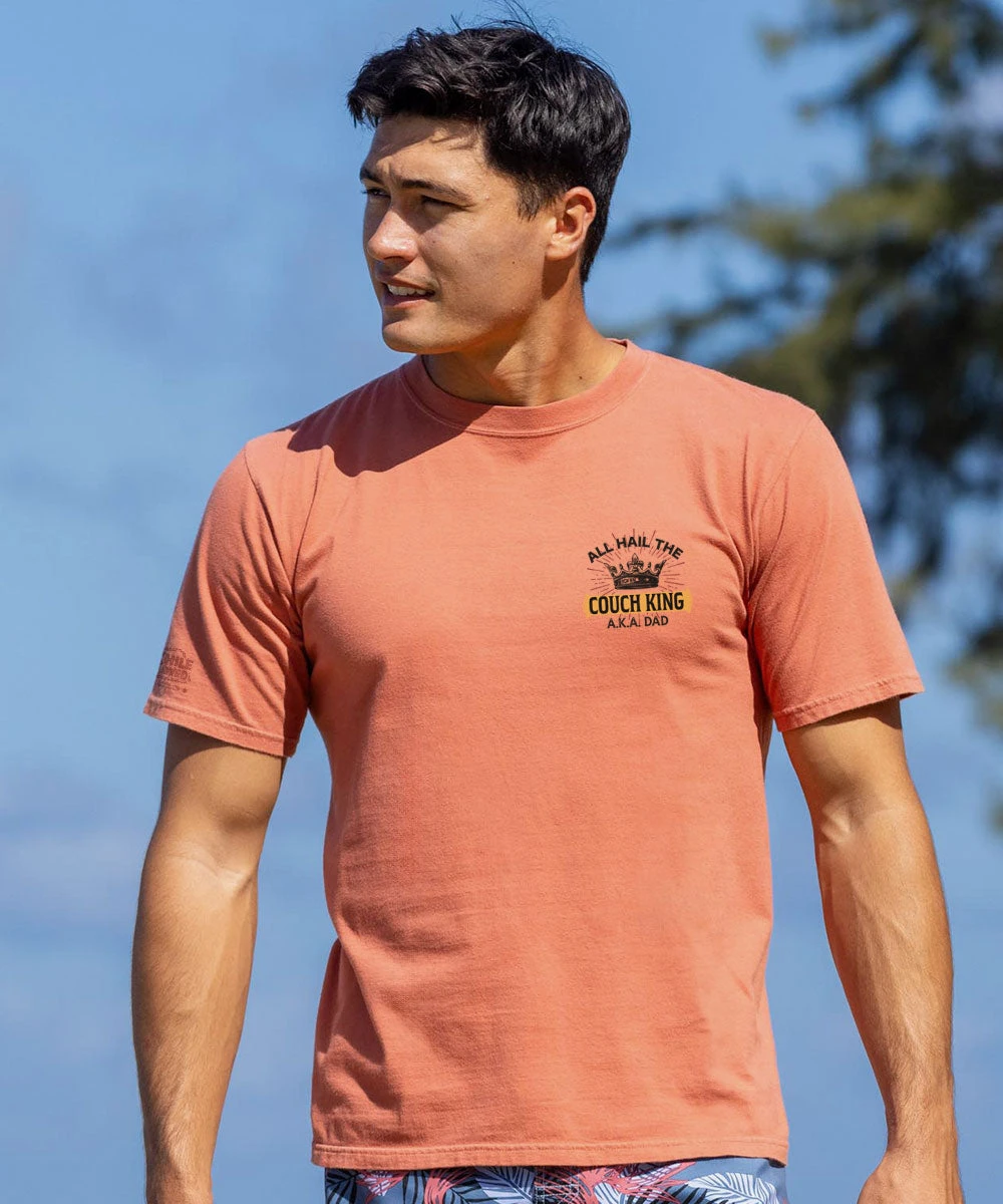 Couch King - Chile Dyed Short Sleeve Crewneck T-Shirt 3 Couch King - Chile Dyed Short Sleeve Crewneck T-Shirt - Image 3