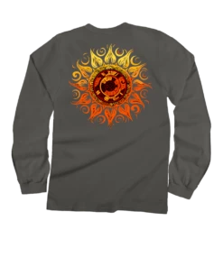 Tribal Sun - Crater Dyed® Long Sleeve Crewneck T-Shirt