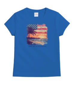 Shining Sea - Blue Hawaii Dyed Short Sleeve Crewneck T-Shirt