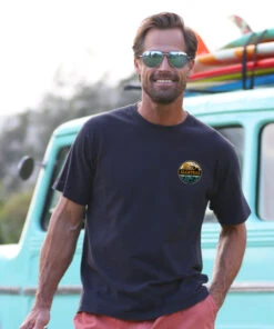 Alcatraz Sharks - Black Short Sleeve Crewneck T-Shirt -Crazy Shirts Sale Store 2018443 1A