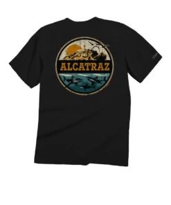 Alcatraz Sharks - Black Short Sleeve Crewneck T-Shirt