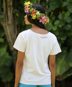 Laguna Watercolor - Coconut Dyed Short Sleeve Scoop Neck T-Shirt 6 Laguna Watercolor - Coconut Dyed Short Sleeve Scoop Neck T-Shirt -Crazy Shirts Sale Store 2018461 1A