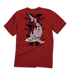 Tribal Reef Mako - Garnet Short Sleeve Crewneck T-Shirt
