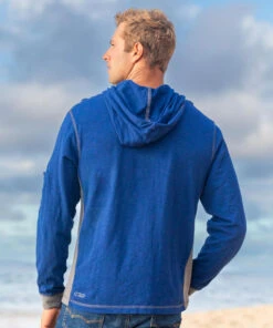 Tribal Tuna Band - Midnight/Gray Long Sleeve Longboard Hooded Tee -Crazy Shirts Sale Store 2018466 1A