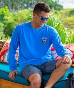 Grateful Dead Vail Scenic - Blue Hawaii Dyed Long Sleeve Crewneck T-Shirt 6 Grateful Dead Vail Scenic - Blue Hawaii Dyed Long Sleeve Crewneck T-Shirt -Crazy Shirts Sale Store 2018482 1A