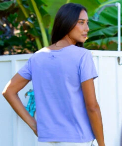 Wyland® Dolphin Block - Lavender Dyed Short Sleeve Scoop Neck T-Shirt 6 Wyland® Dolphin Block - Lavender Dyed Short Sleeve Scoop Neck T-Shirt -Crazy Shirts Sale Store 2018490 1A